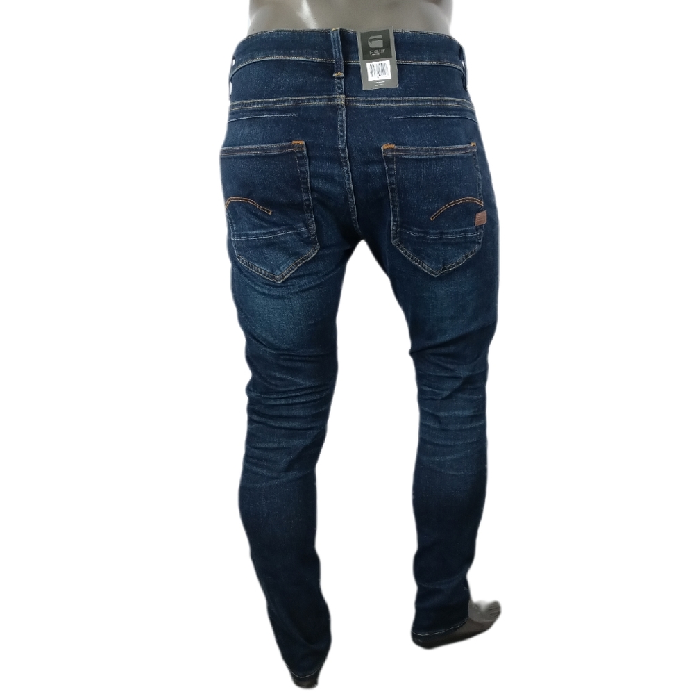G-Star Raw Men's D-STAQ Slim fit Blue Jeans - Picture 4 of 6